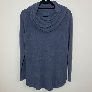 Barefoot Dreams Bluish Gray Cowl Neck Sweater